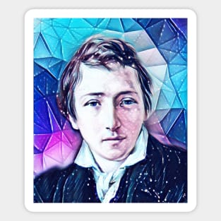 Heinrich Heine Snowy Portrait | Heinrich Heine Artwork 13 Magnet